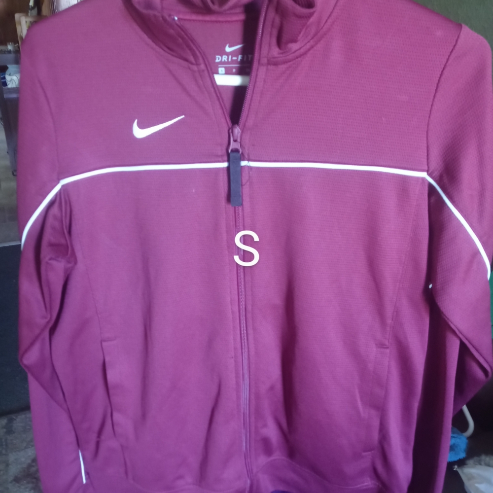 Nike Burgundy Dri-FIT Track Jacket